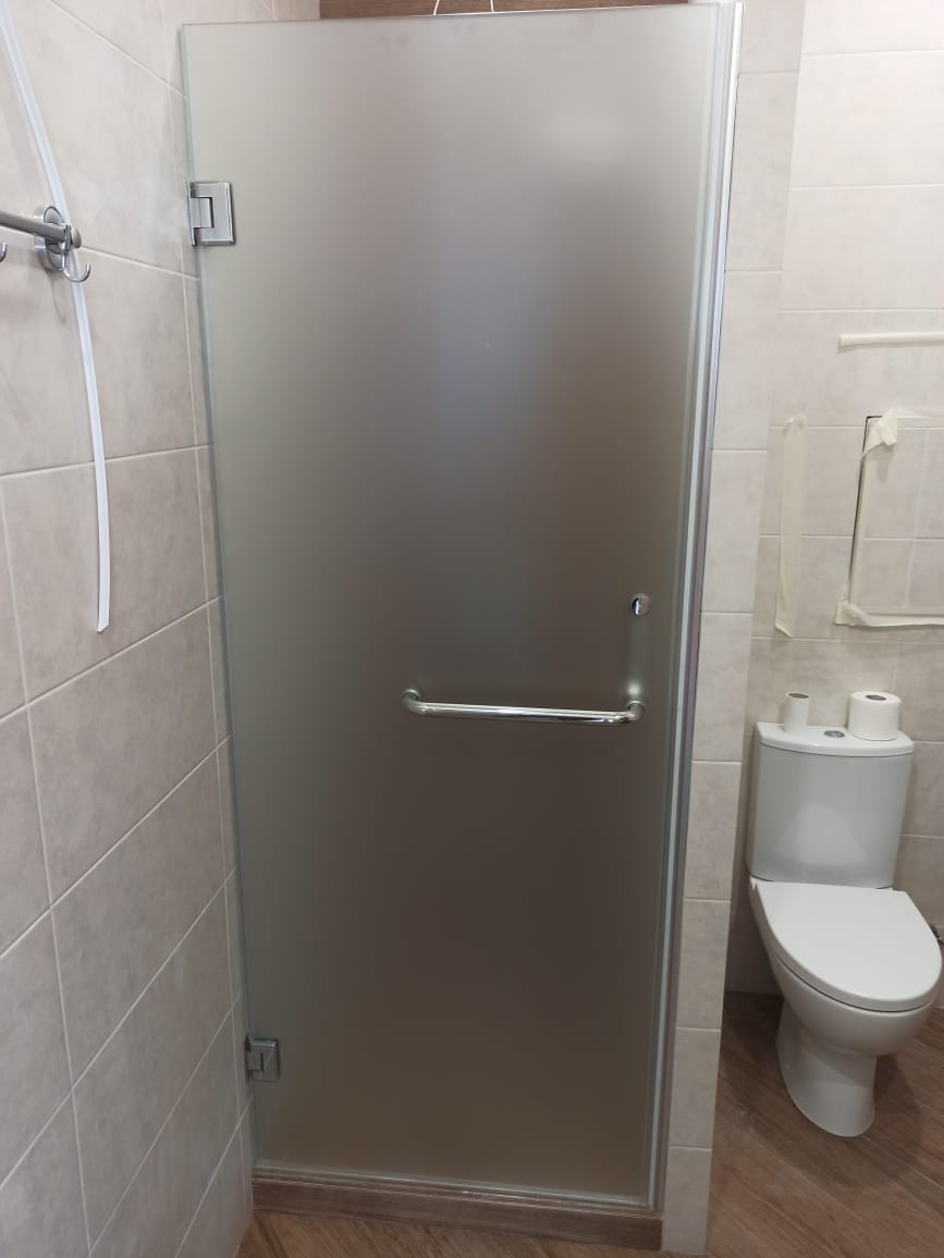 душевая дверь матовое стекло