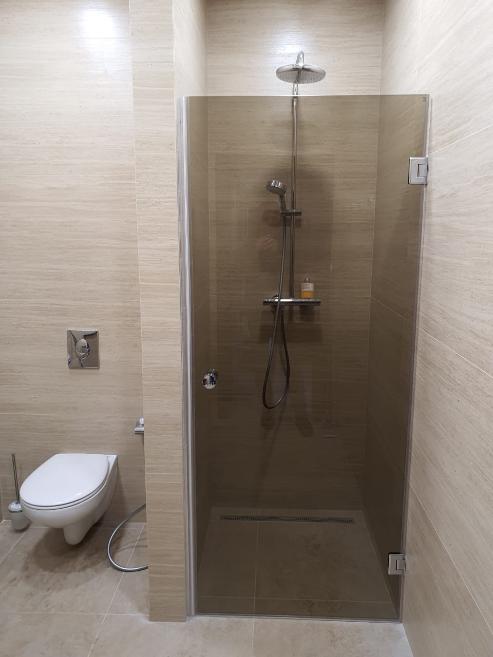 душевая дверь бронзовое стекло нержавеющая фурнитура