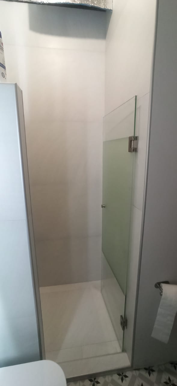 душевая дверь с пескоструйным рисунком