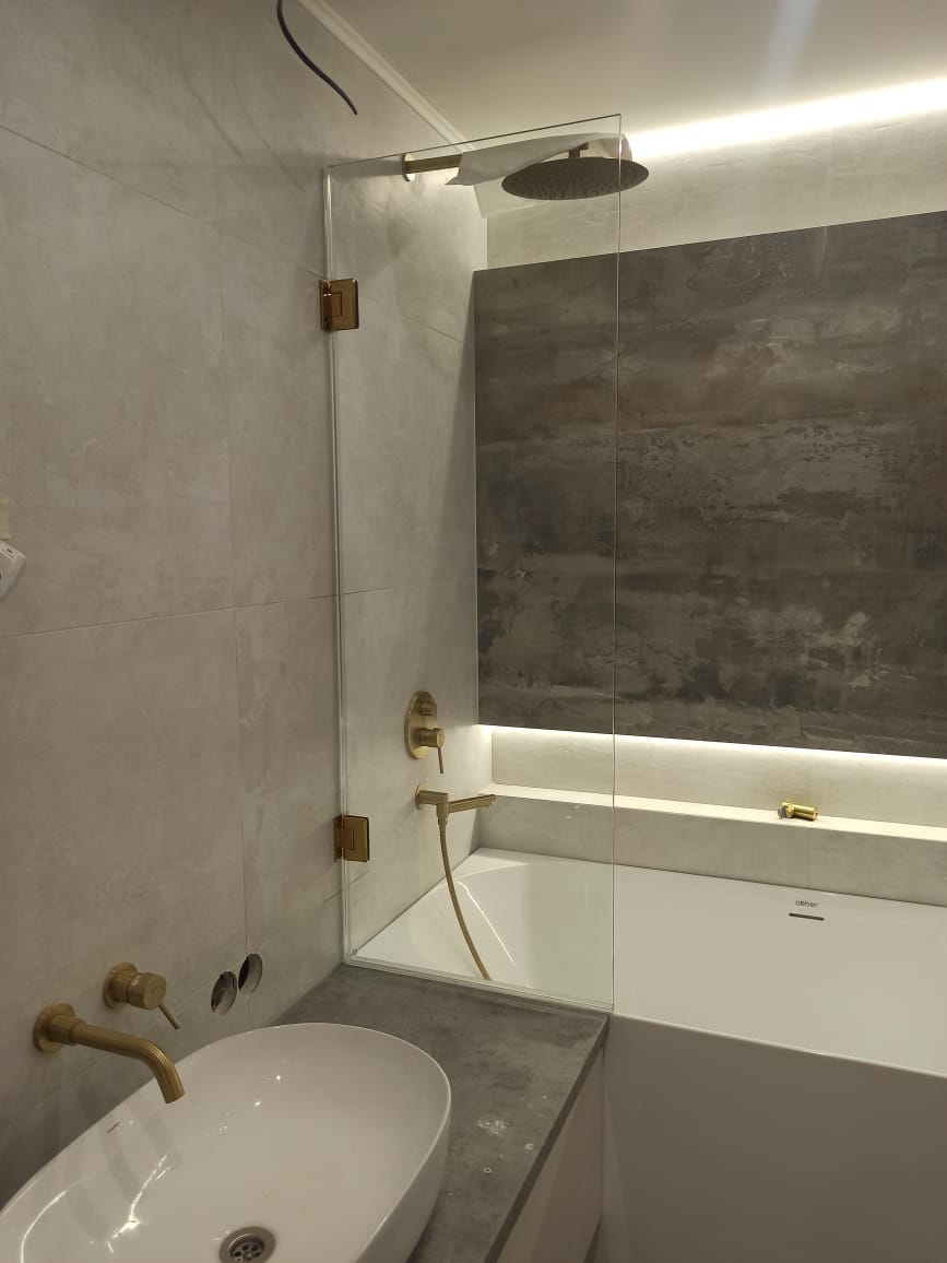 Душевые ограждения шторки фото | Атлант Стекло