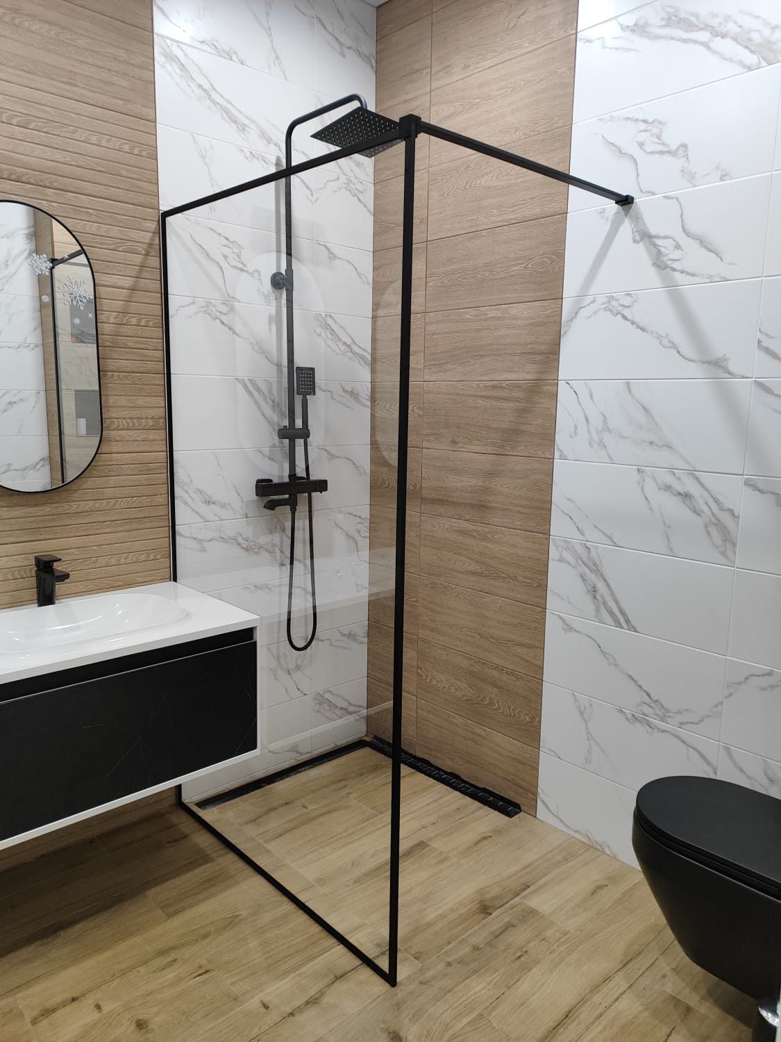 Душевые ограждения шторки фото | Атлант Стекло