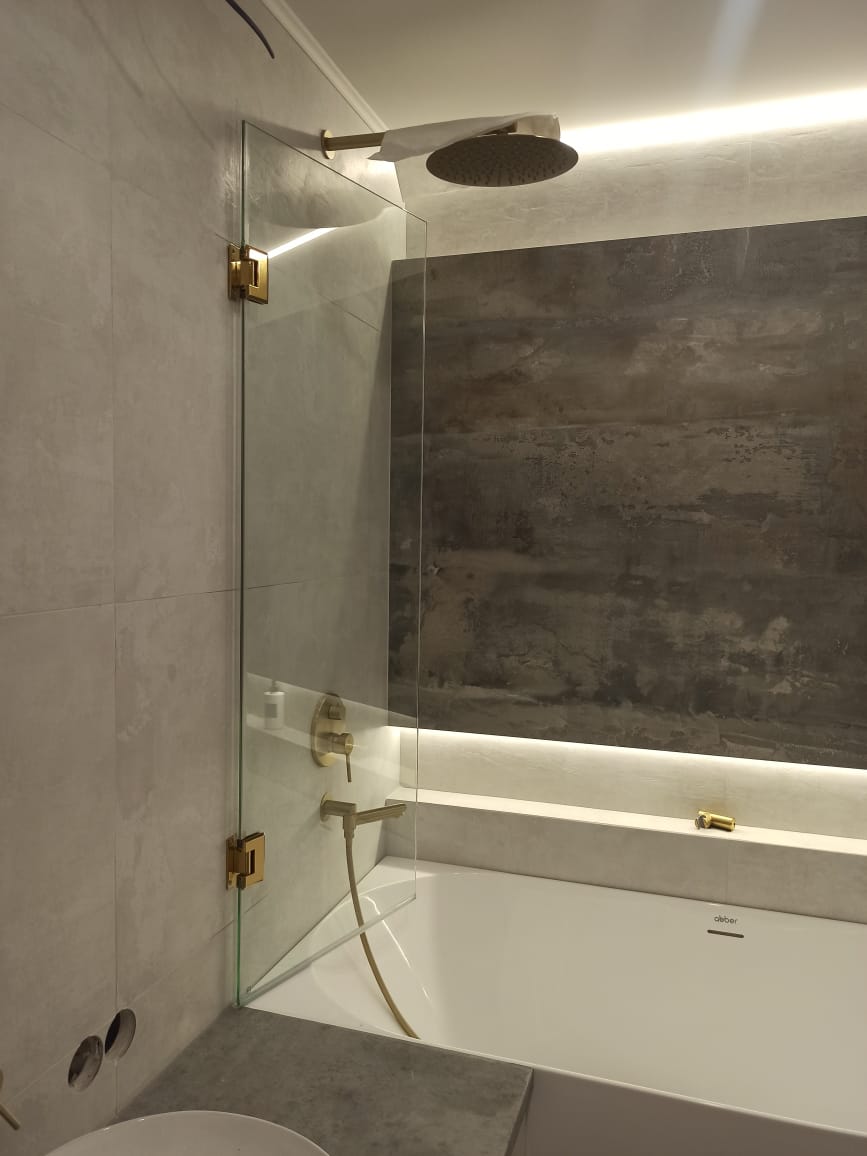 Душевые ограждения шторки фото | Атлант Стекло